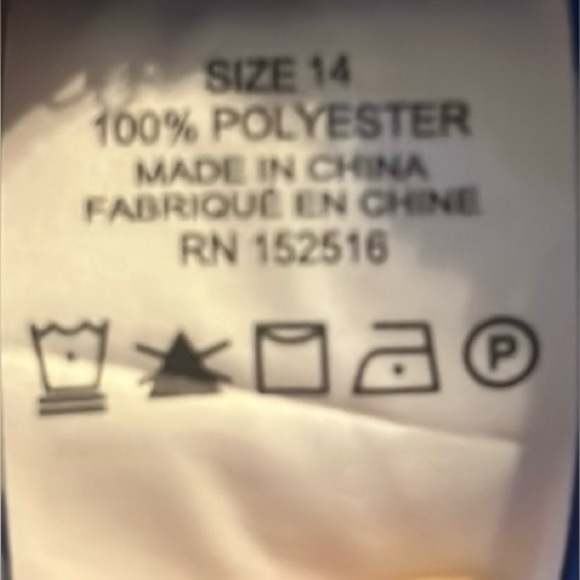 Prescott New York Blue Floral V-Neck Tunic Blouse – Size 14 – Bell Sleeves - Picture 10 of 11